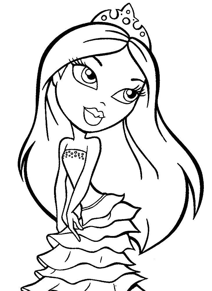Online coloring pages bratz coloring princess bratz bratz