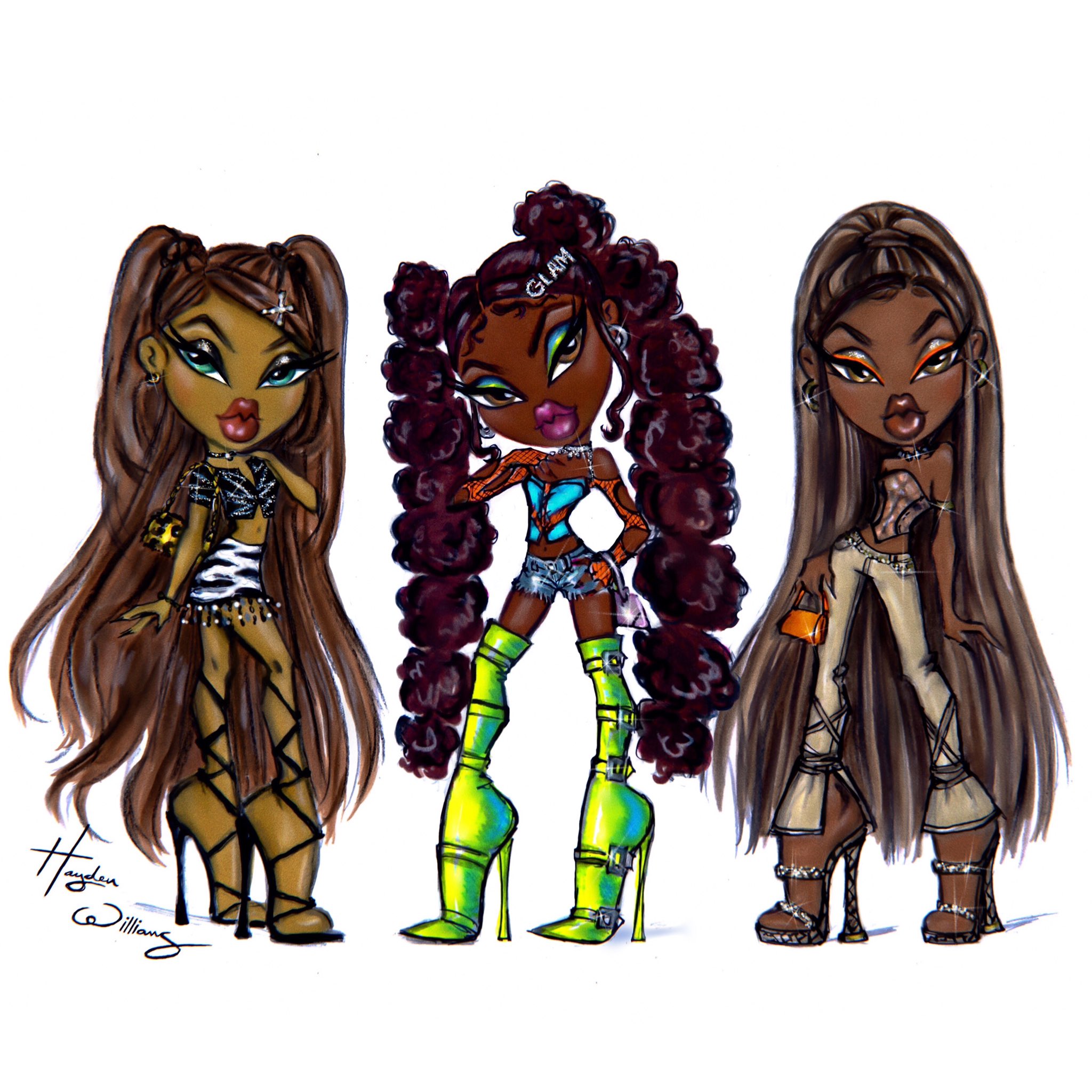 Hayden williams on x bratz nevra felicia sasha aka queen b glam gecko bunny boo ððð passionfashion bratz httpstcombtmiigh httpstconccsjgh x