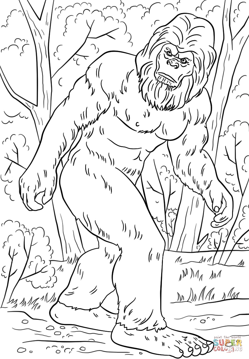 Bigfoot bigfoot art bigfoot drawing bigfoot birthday