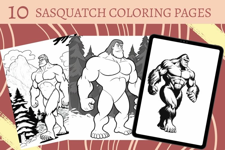 Sasquatch coloring pages