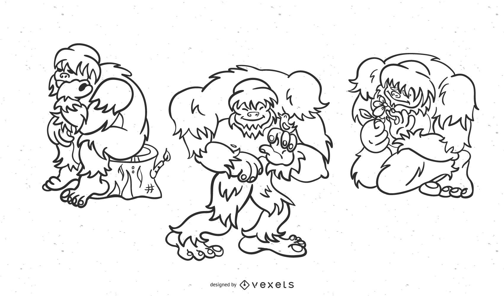 Sasquatch vector graphics to download