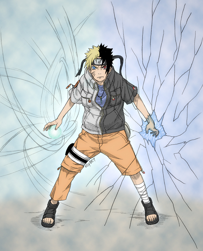 Rasengan and chidori by osy on