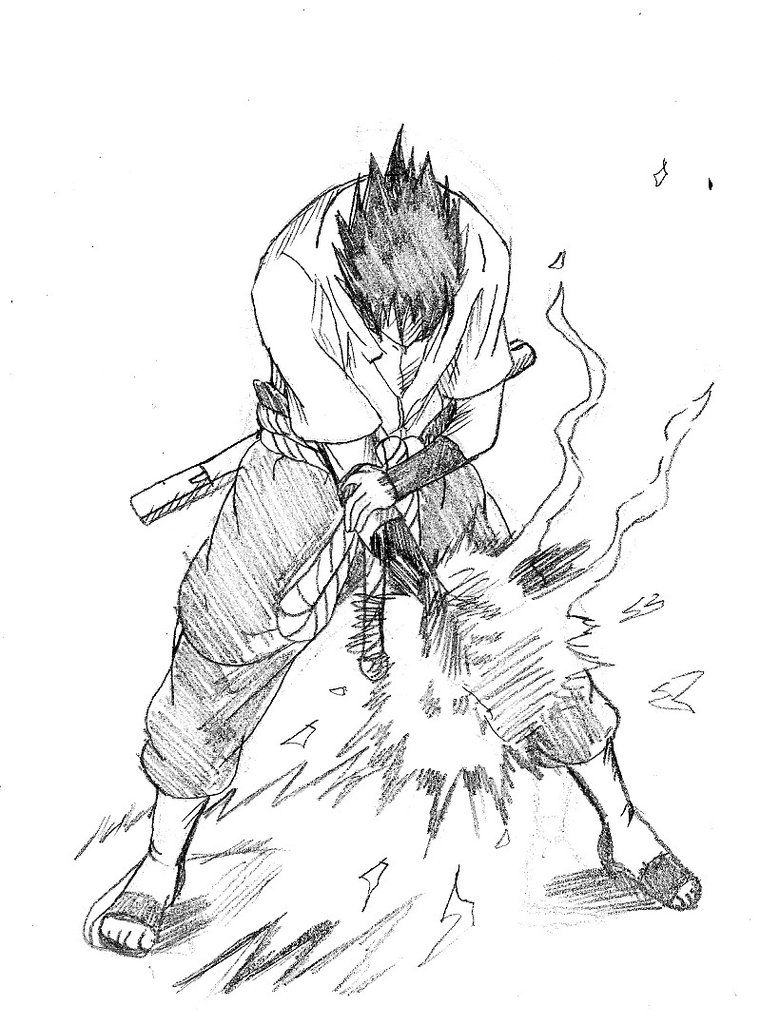 Sasuke chidori sketch naruto uzumaki art naruto drawings naruto sketch