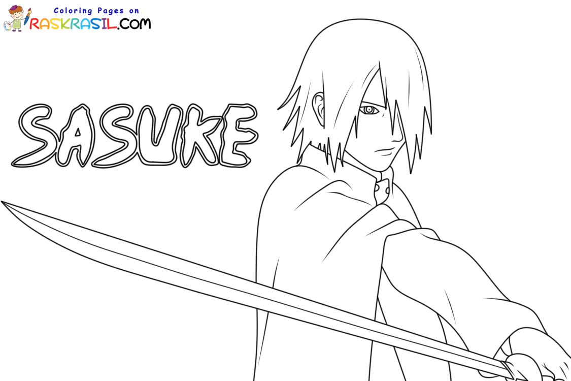 Sasuke coloring pages