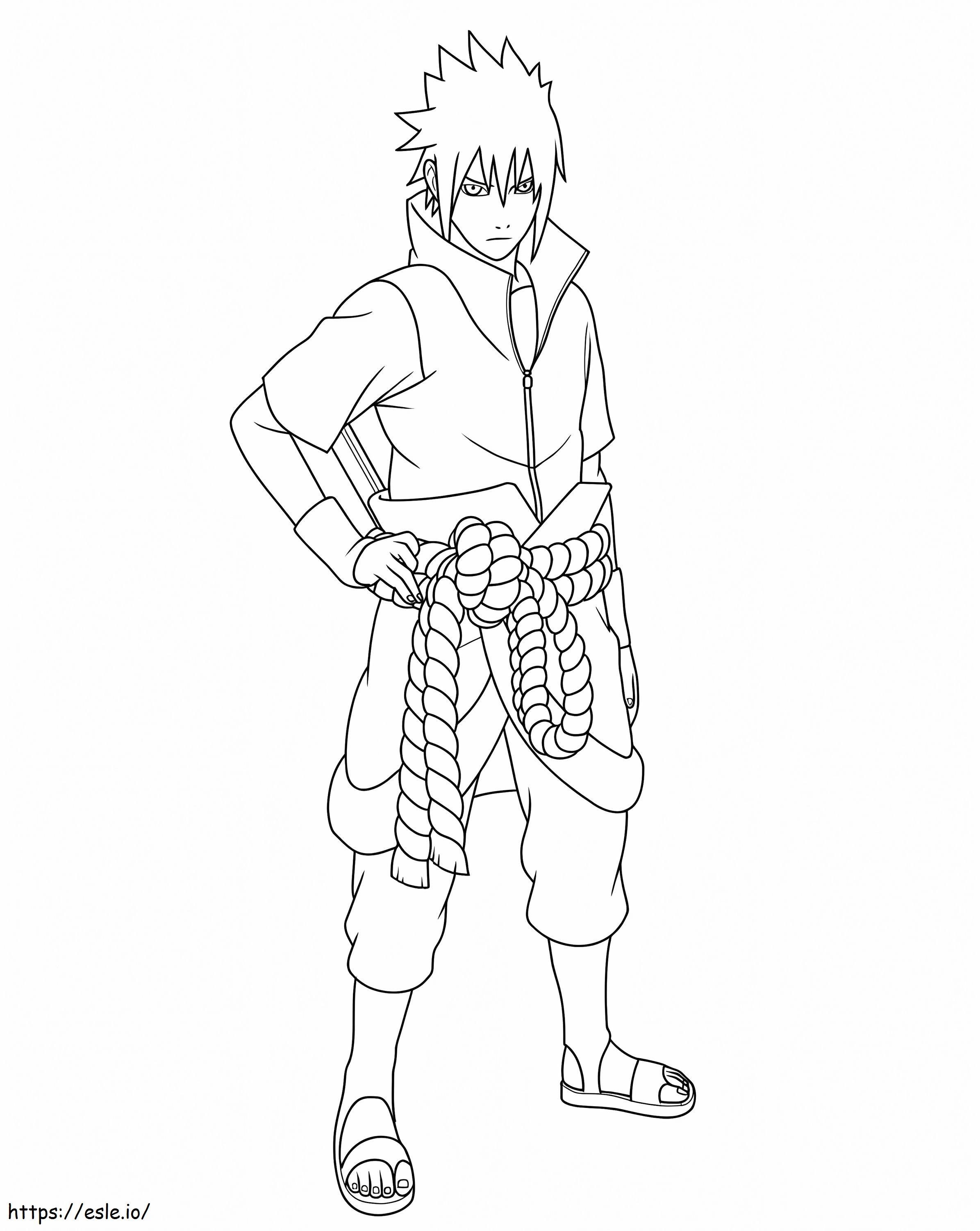Sasuke coloring page