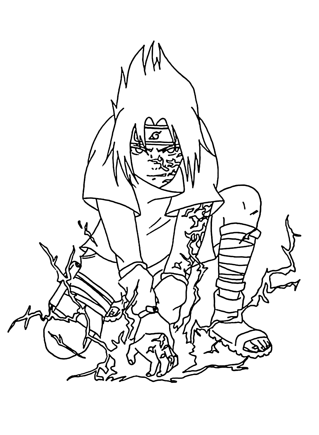 Sasuke coloring pages