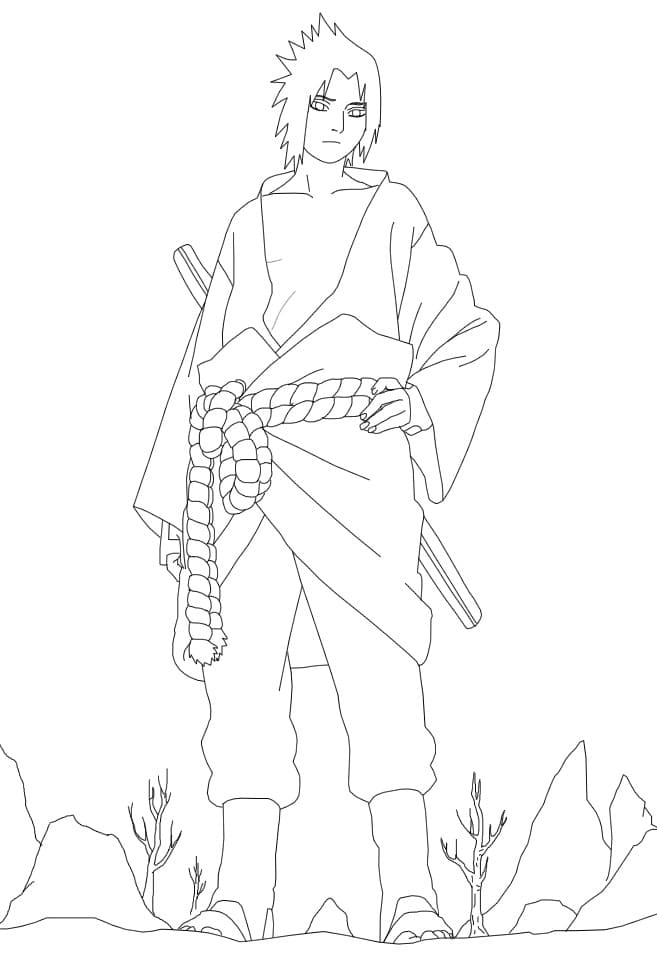 Sasuke coloring pages