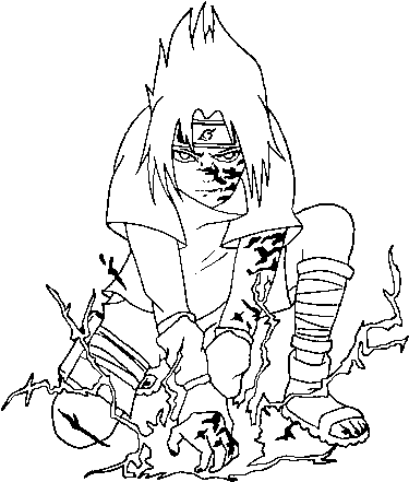 Sasuke coloring page