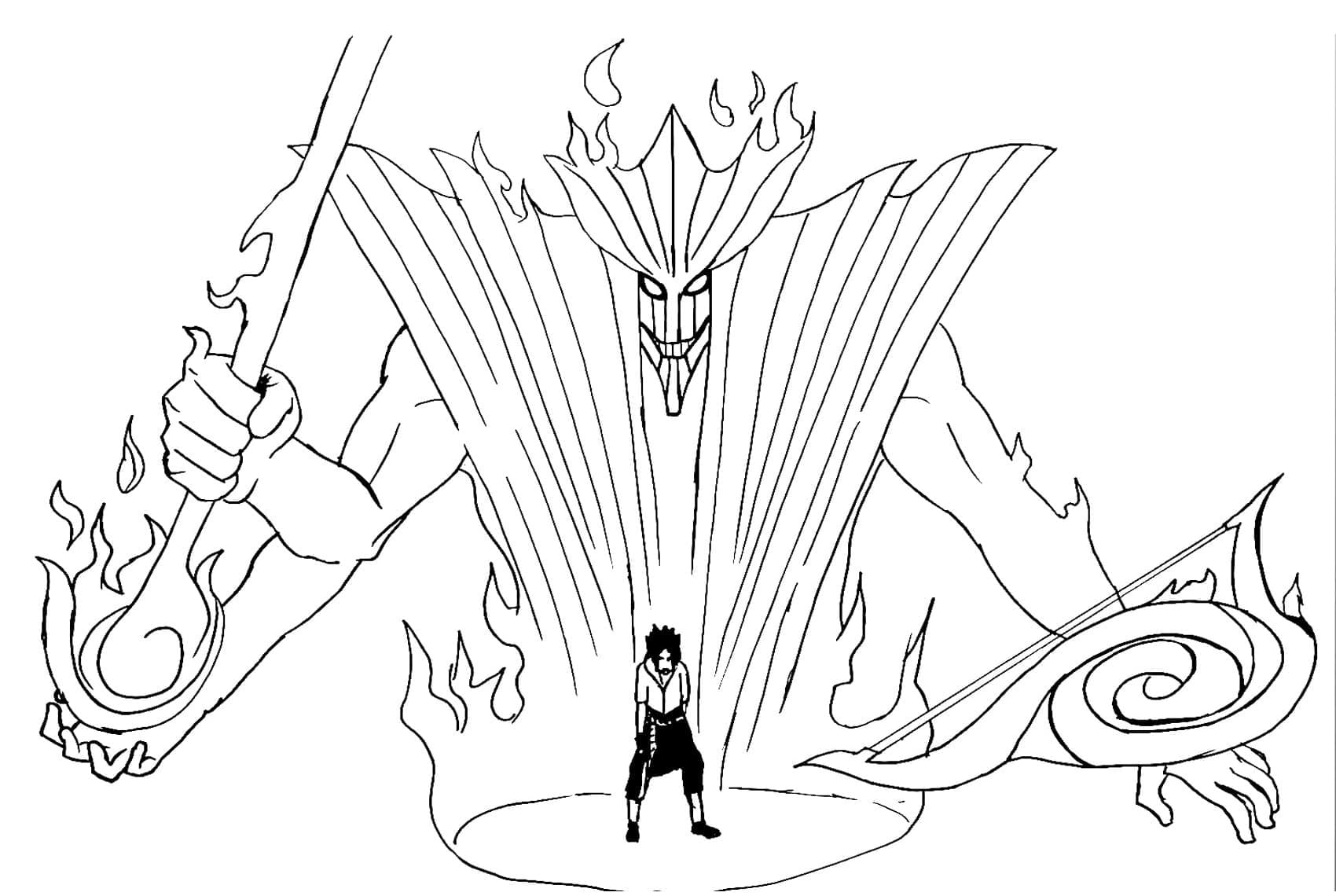 Sasuke coloring pages