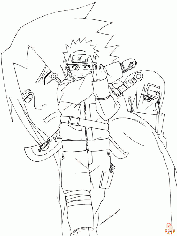 Free naruto coloring pages for kids and adults
