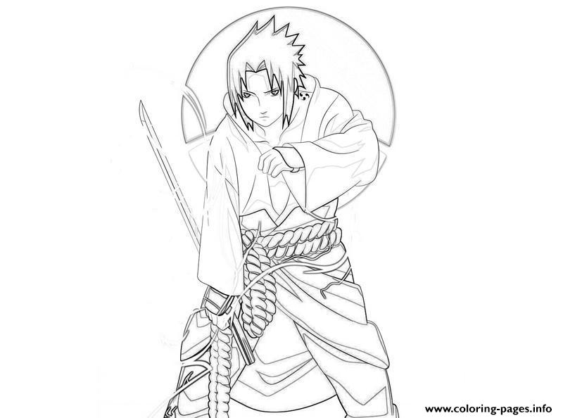 Naruto s sasuke actiondc coloring page printable