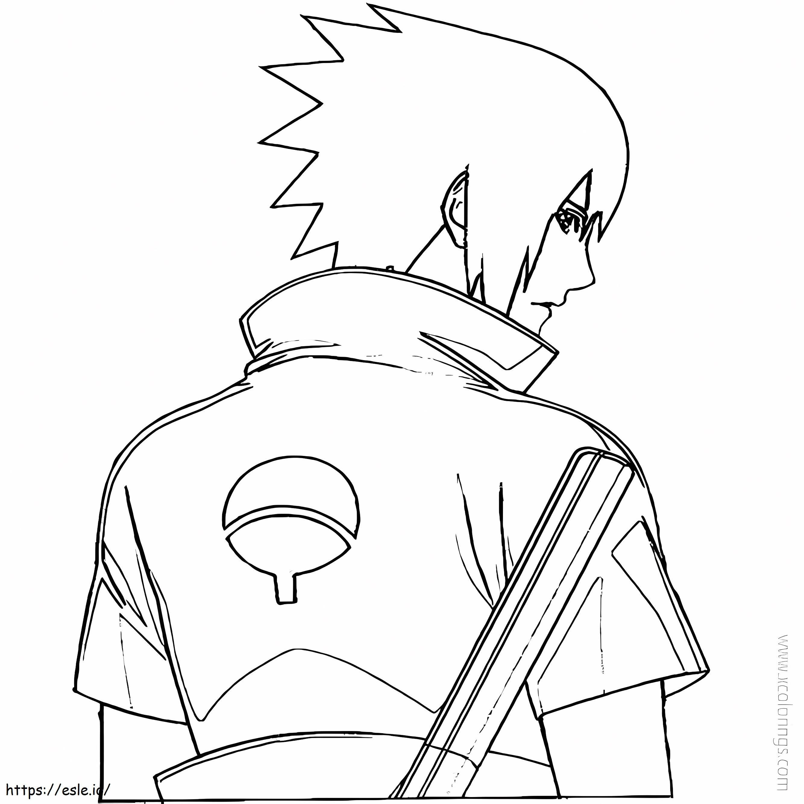 Sasuke coloring page