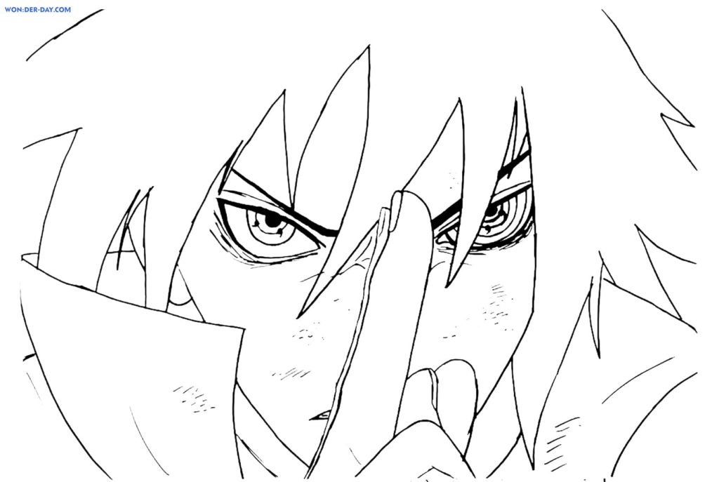 Sasuke coloring pages