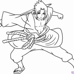 Naruto and sasuke coloring pages printable for free download