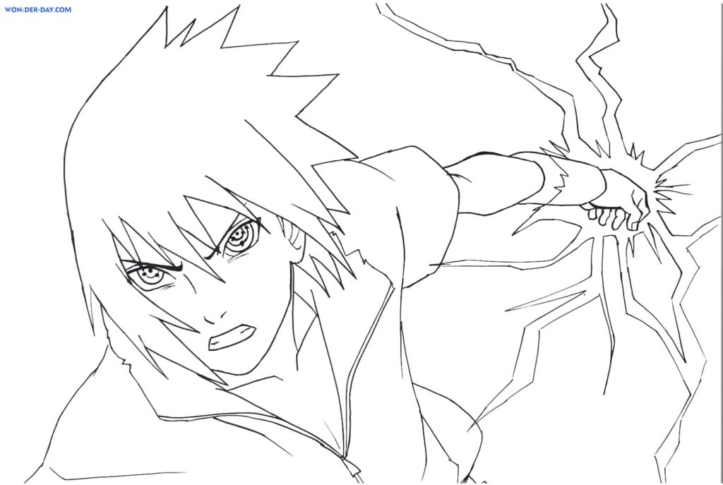 Sasuke coloring pages