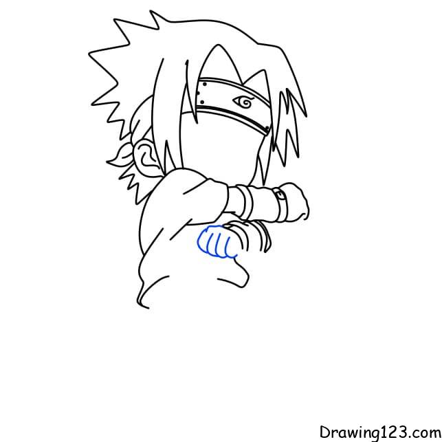 Sasuke drawing tutorial