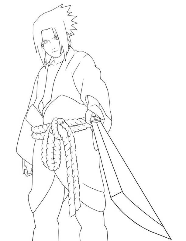 Free easy to print naruto coloring pages