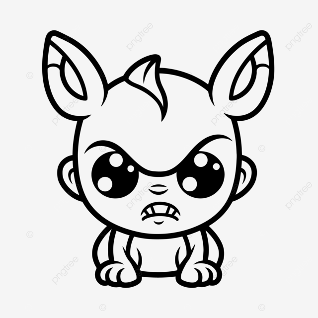 Cartoon baby cartoon coloring pages outline sketch drawing vector satanic drawing satanic outline satanic sketch png and vector with transparent background for free download