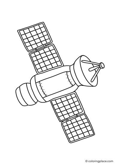 Satellite coloring place