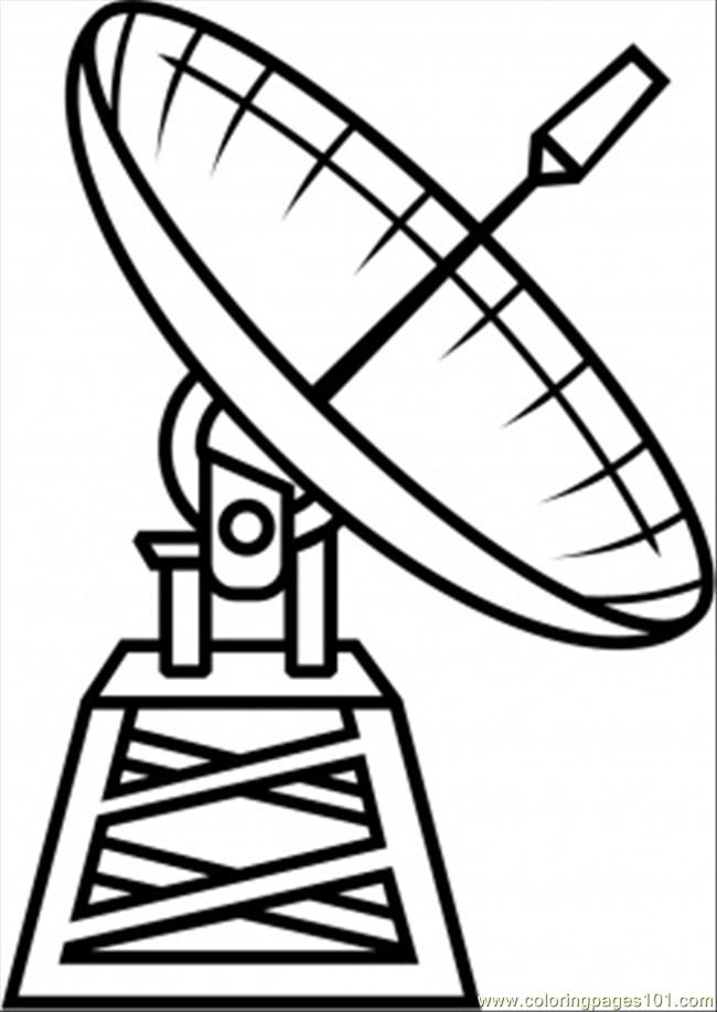 Satellite coloring pages