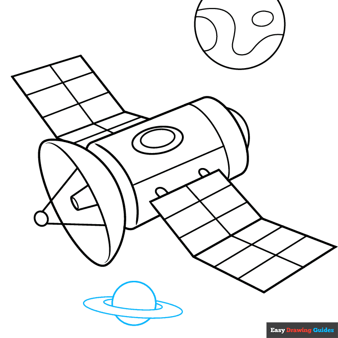 How to draw a satellite
