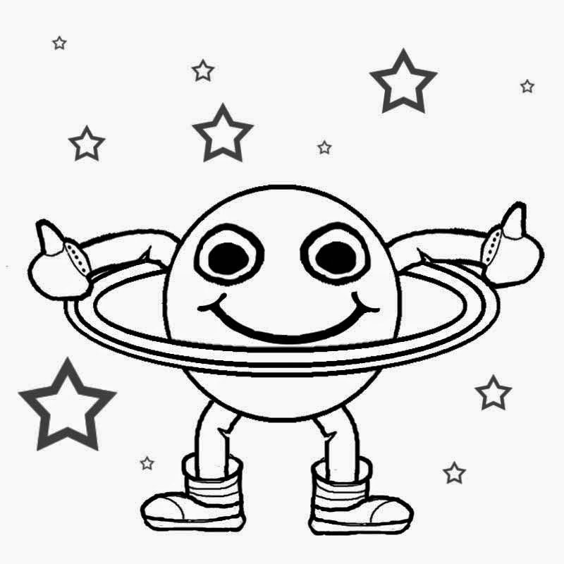 Saturn coloring pages