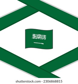 Saudi arabia flag abstract background design stock vector royalty free
