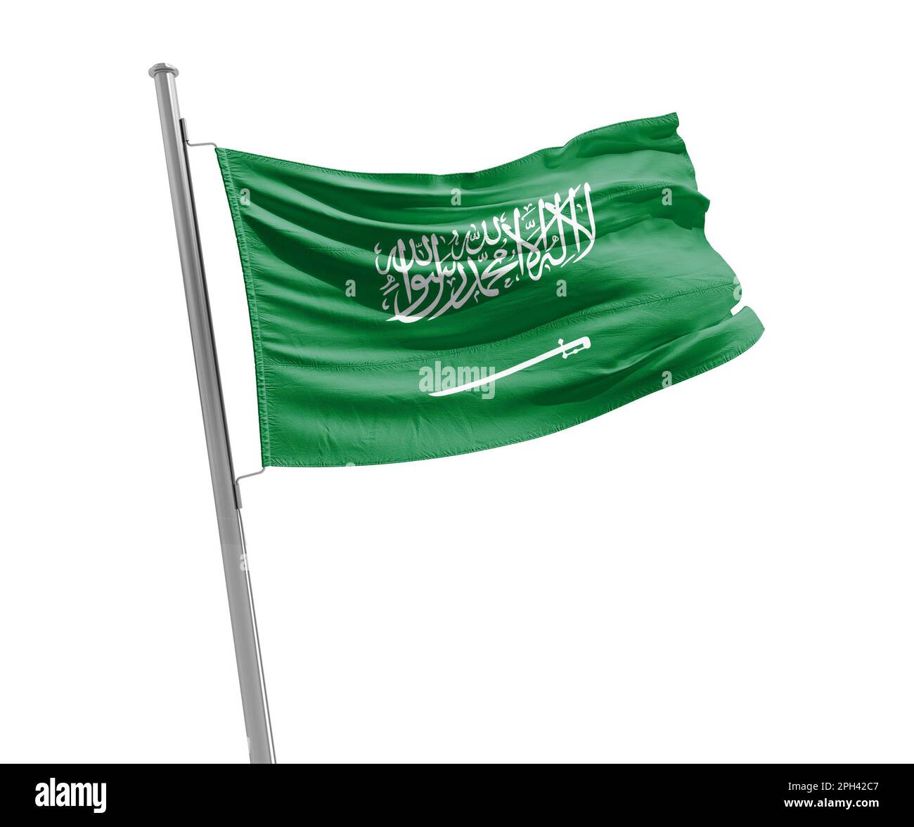 Saudi arabia flag day cut out stock images pictures