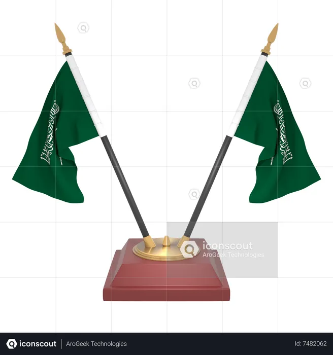 Saudi arabia flag d icon download in png obj or blend format