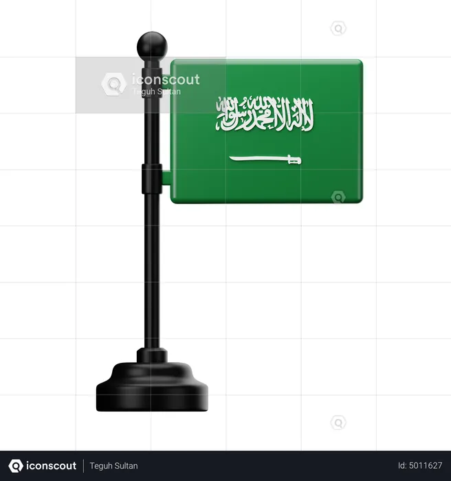 Saudi arabia flag flag d icon download in png obj or blend format
