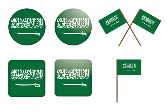 Green saudi flag png vector psd and clipart with transparent background for free download