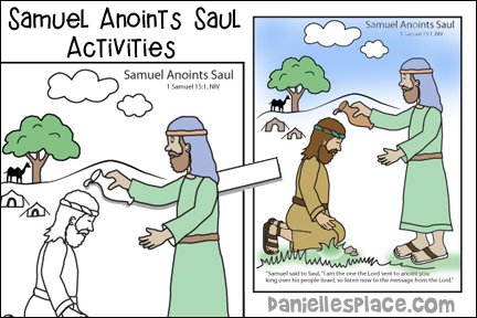 Samuel anoints saul activity sheet