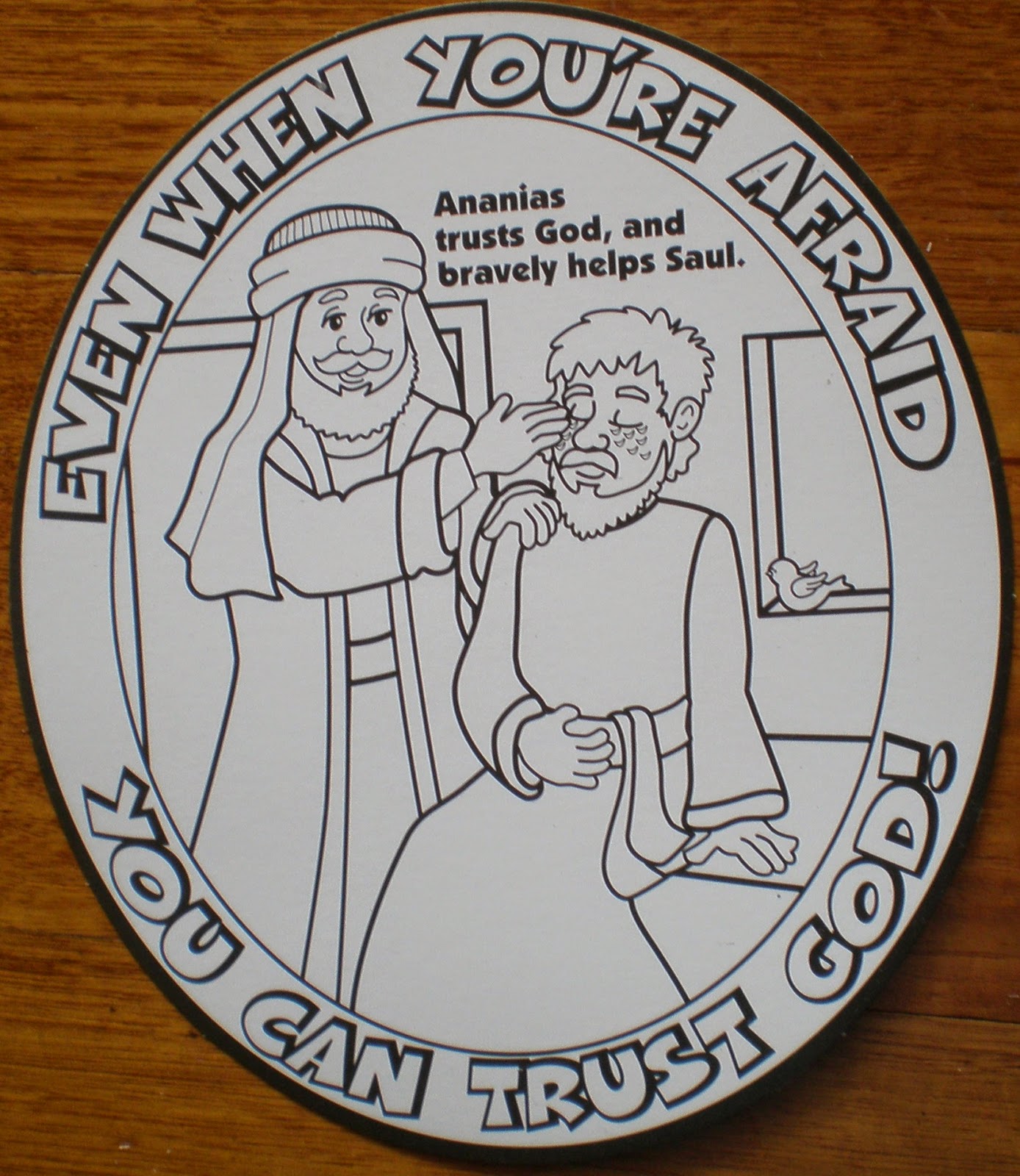 Petersham bible book tract depot colour your own ananias helps saul sign