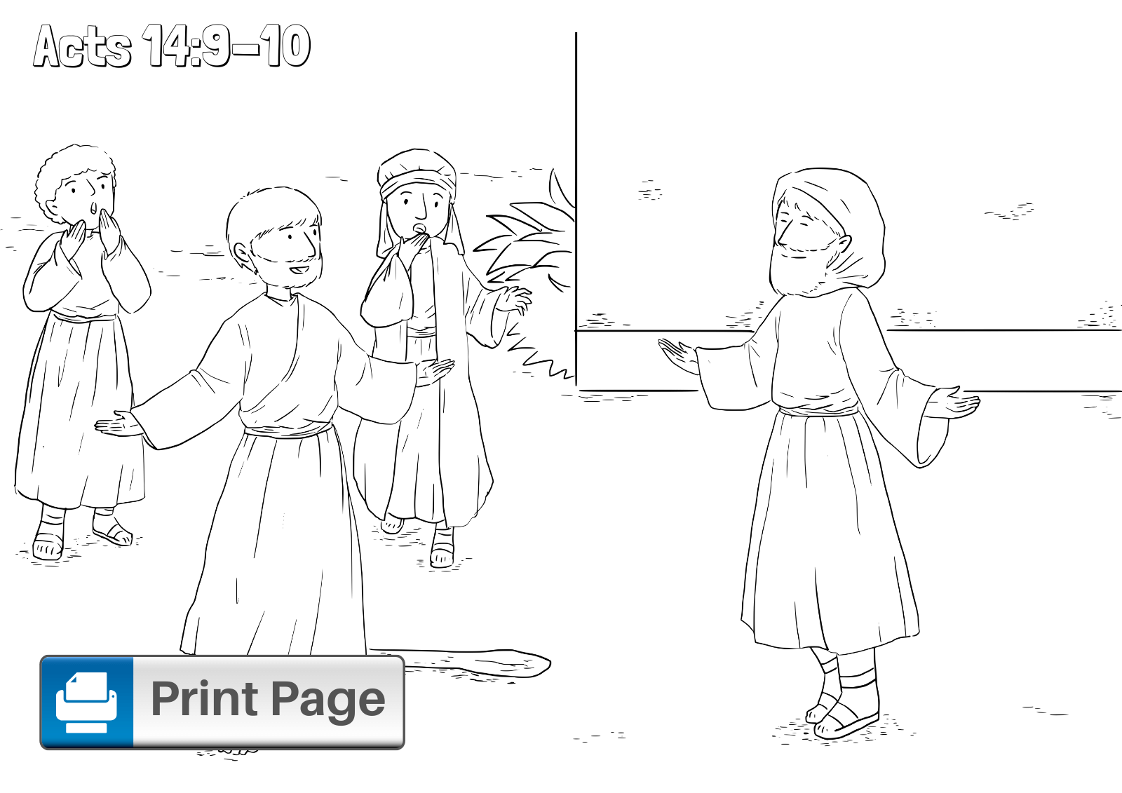 Free printable paul and barnabas coloring pages for kids â connectus