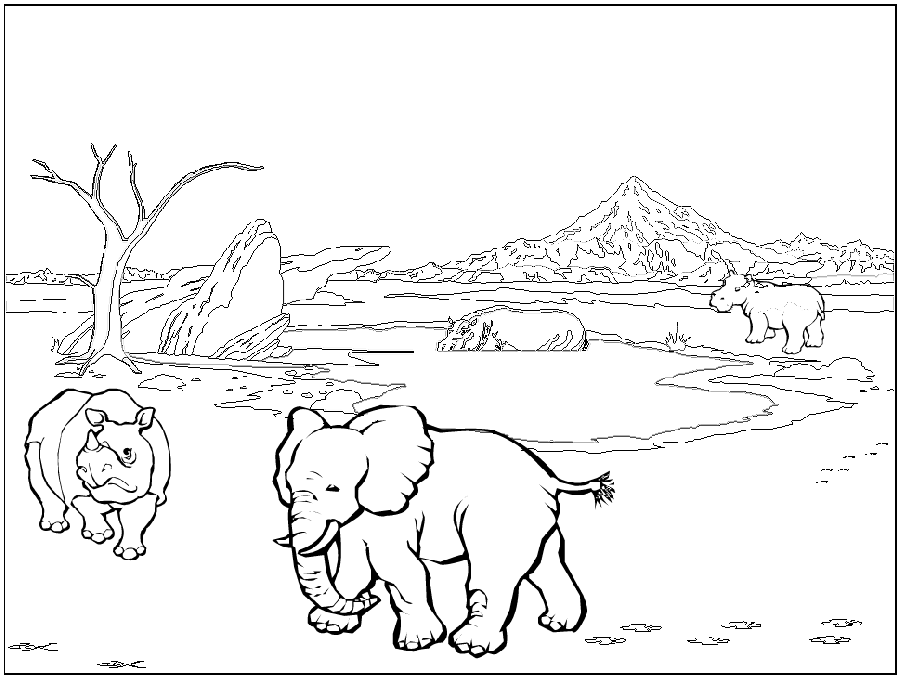 Africa coloring pages