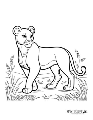 Lion clipart coloring pages with fun crafts facts activities for curious kids at
