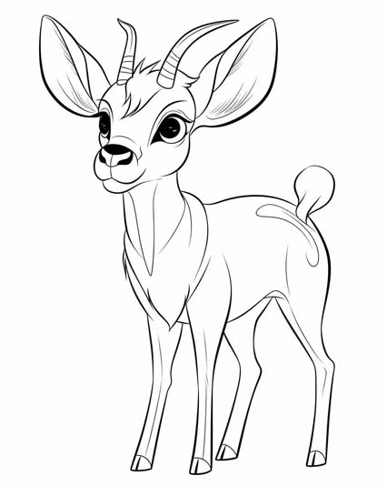 Antelope pages for kids