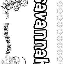 Savannah coloring pages