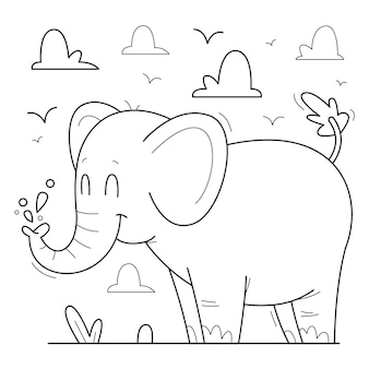 Page savannah coloring book images