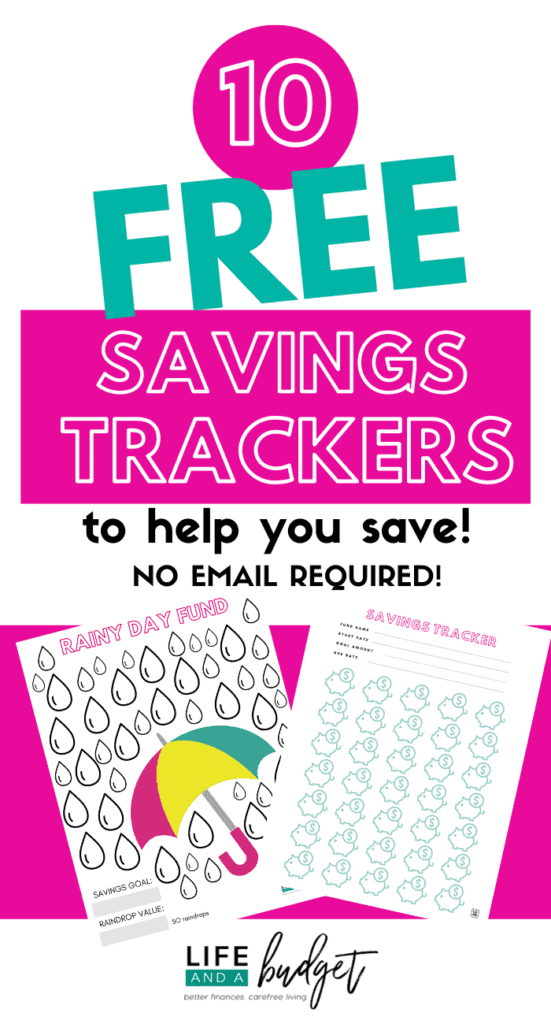 Free printable savings tracker coloring pages