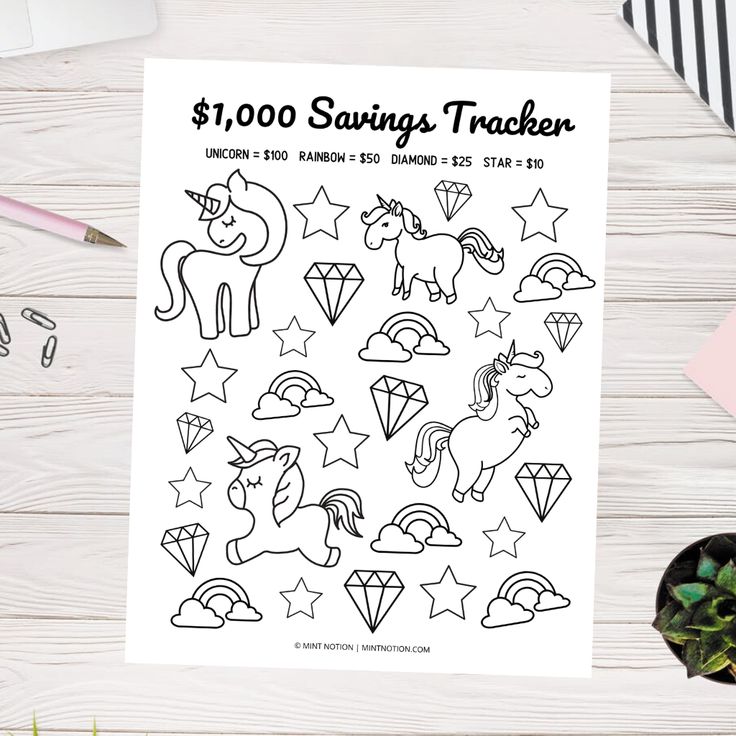 Savings and debt payoff coloring pages savings tracker saving money budget savings