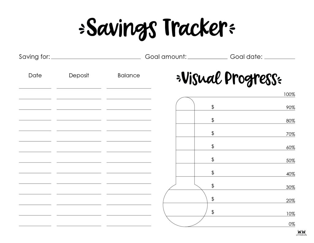 Savings trackers