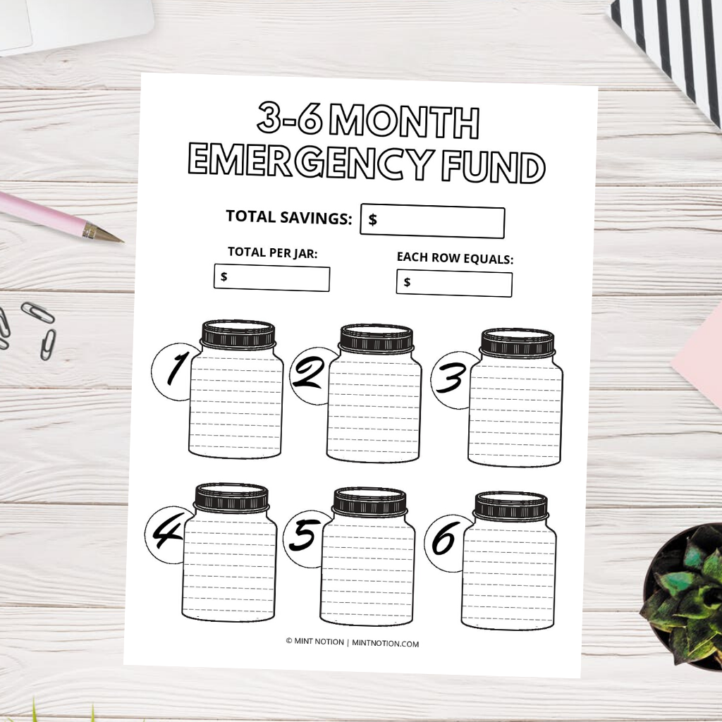 Savings tracker printables to visualize your progress