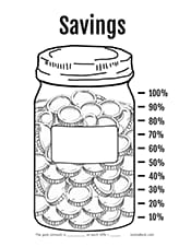 Free savings tracker printables to help reach your savings goals