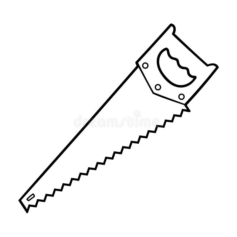 Coloring book for kids saw stock vector
