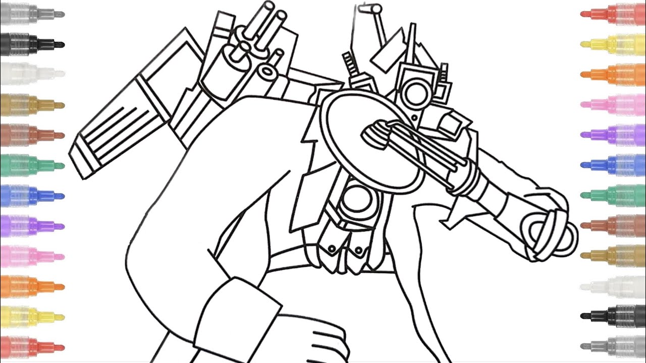 How to color saw titan cameraman new coloring pages ncs