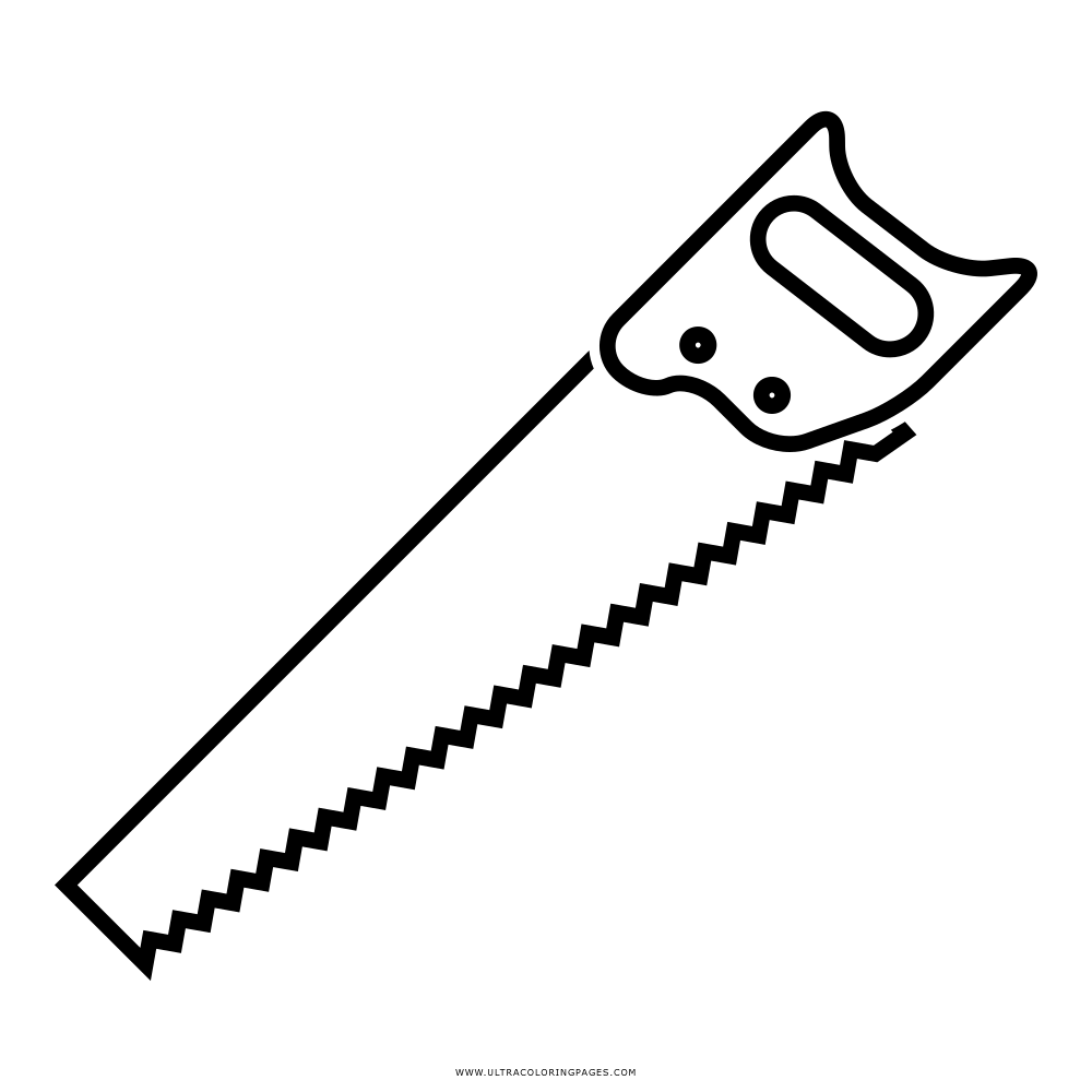 Saw coloring page