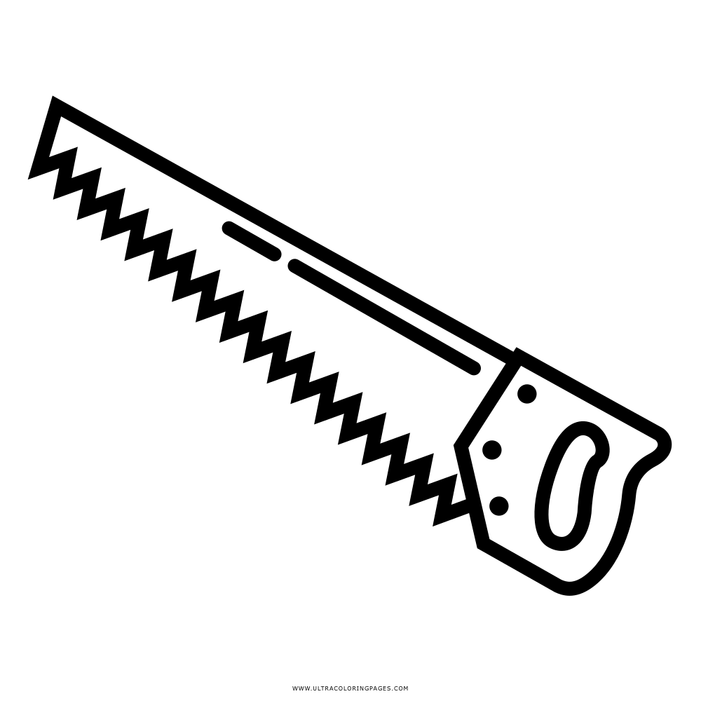 Saw coloring page