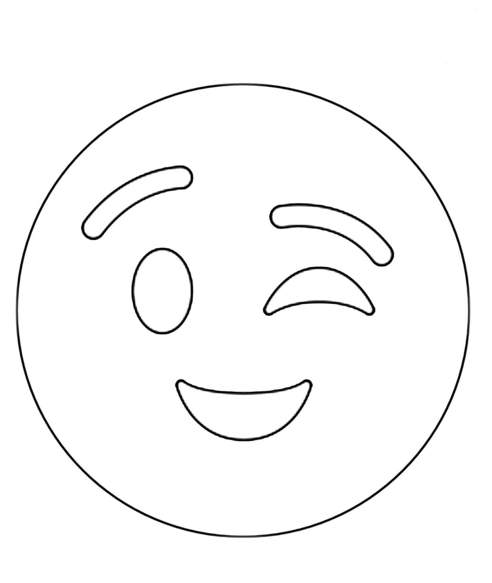 Free printable emoji coloring pages
