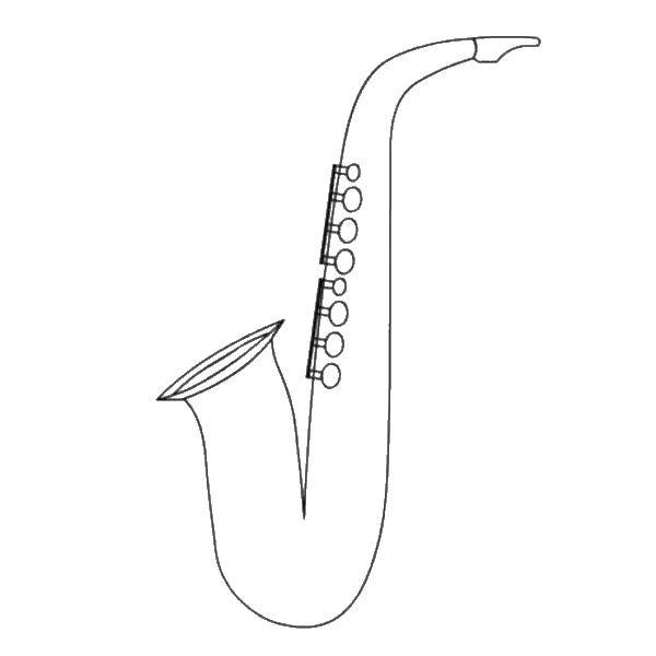 Online coloring pages saxophone coloring the saxophone musical instments